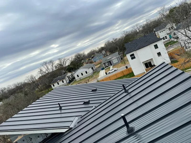Standing seam metal roof panels with vents for Skylight Repair in Millstone